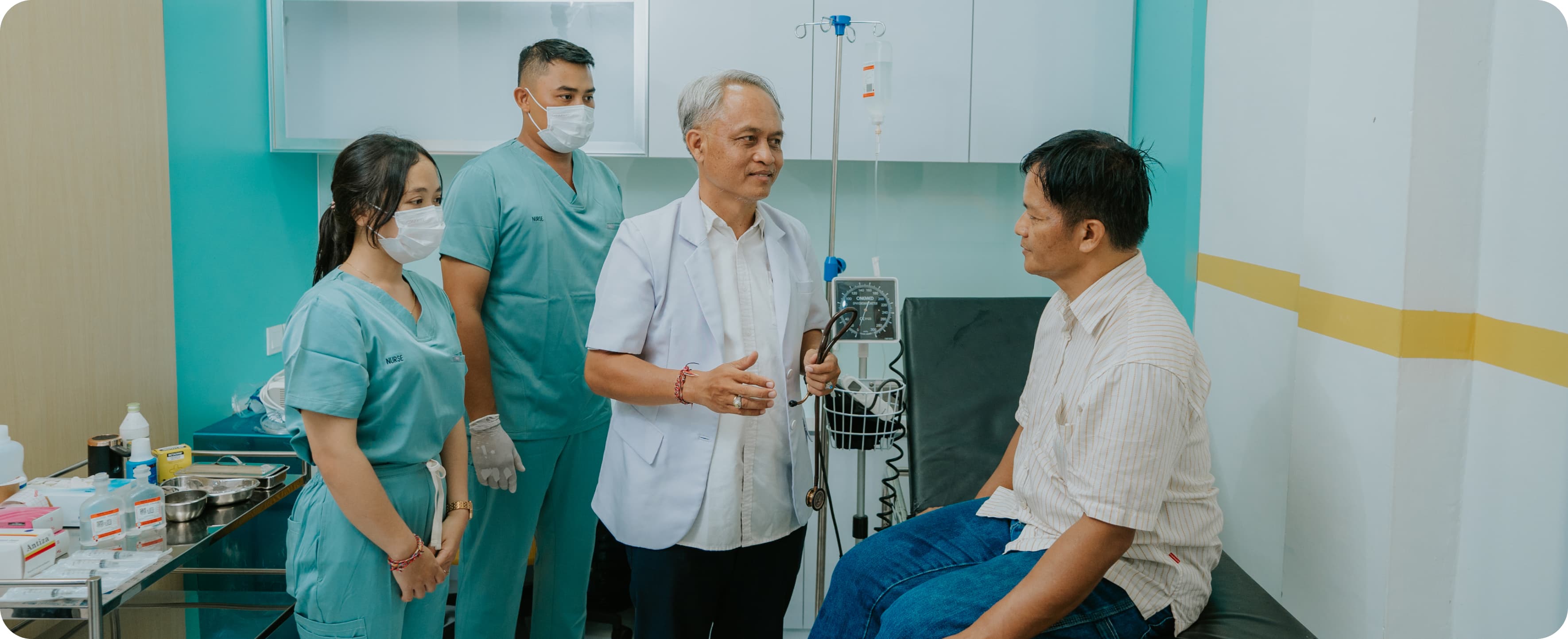 Modern medical examination room